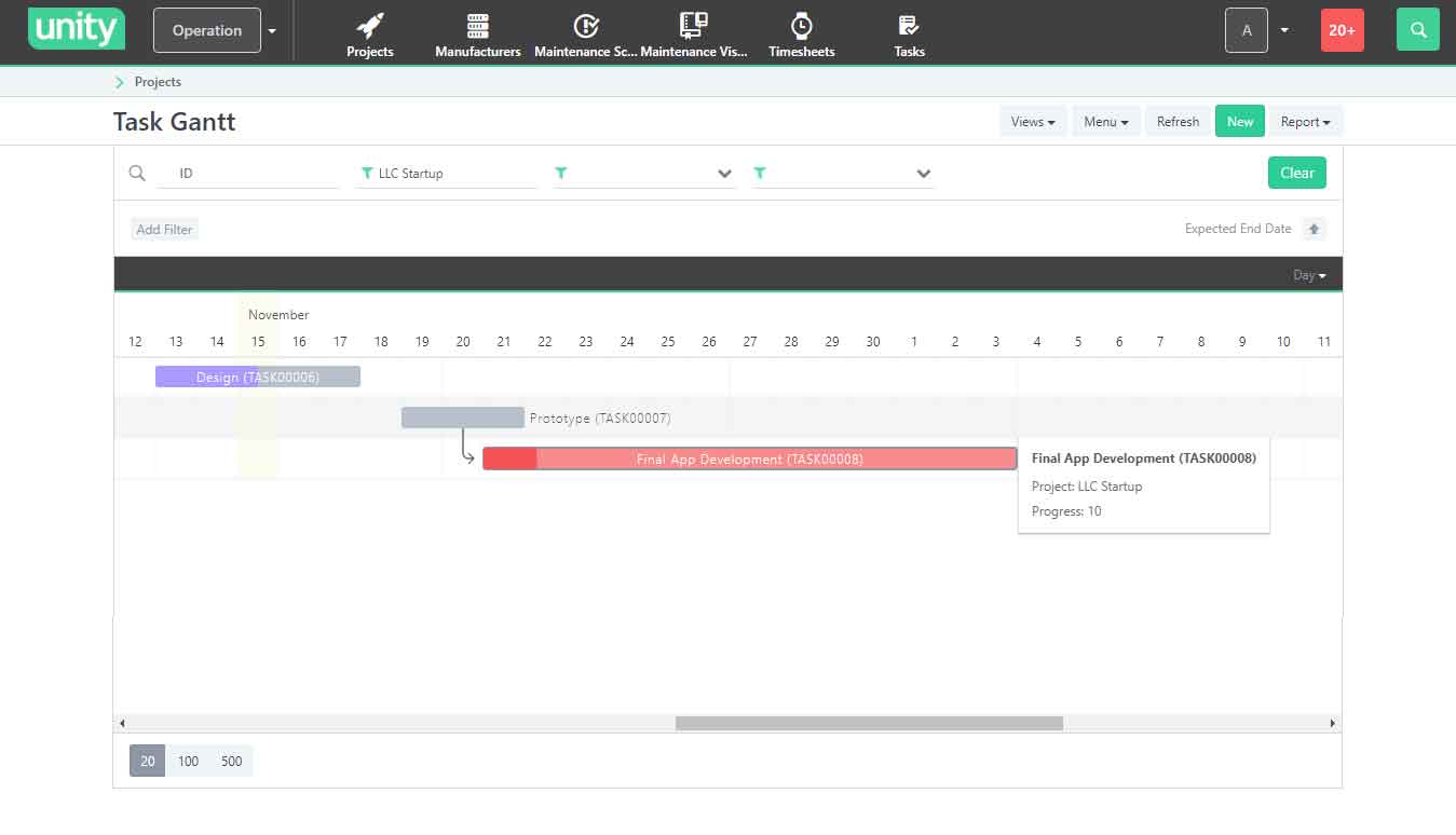 Project & Operations - Unity BMS 